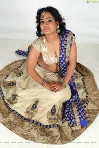 Saritha Sharma Half Saree