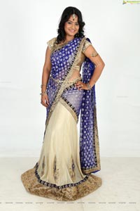 Saritha Sharma Half Saree