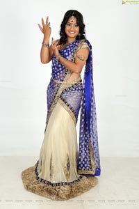 Saritha Sharma Half Saree