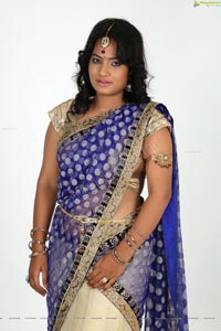 Saritha Sharma Half Saree