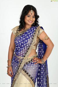 Saritha Sharma Half Saree