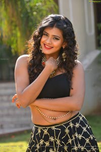 Hebah Patel Black Dress