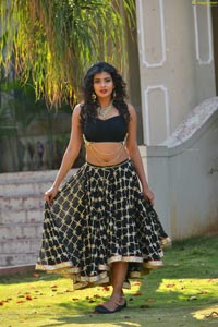 Hebah Patel Black Dress