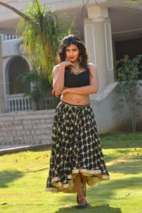 Hebah Patel Black Dress