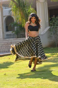 Hebah Patel Black Dress