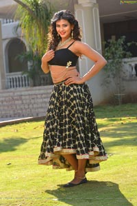 Hebah Patel Black Dress