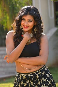 Hebah Patel Black Dress