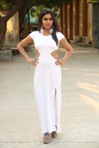 Sai Akshatha White Dress