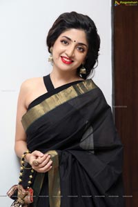 Poonam Kaur Black Saree