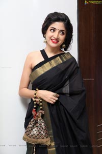 Poonam Kaur Black Saree