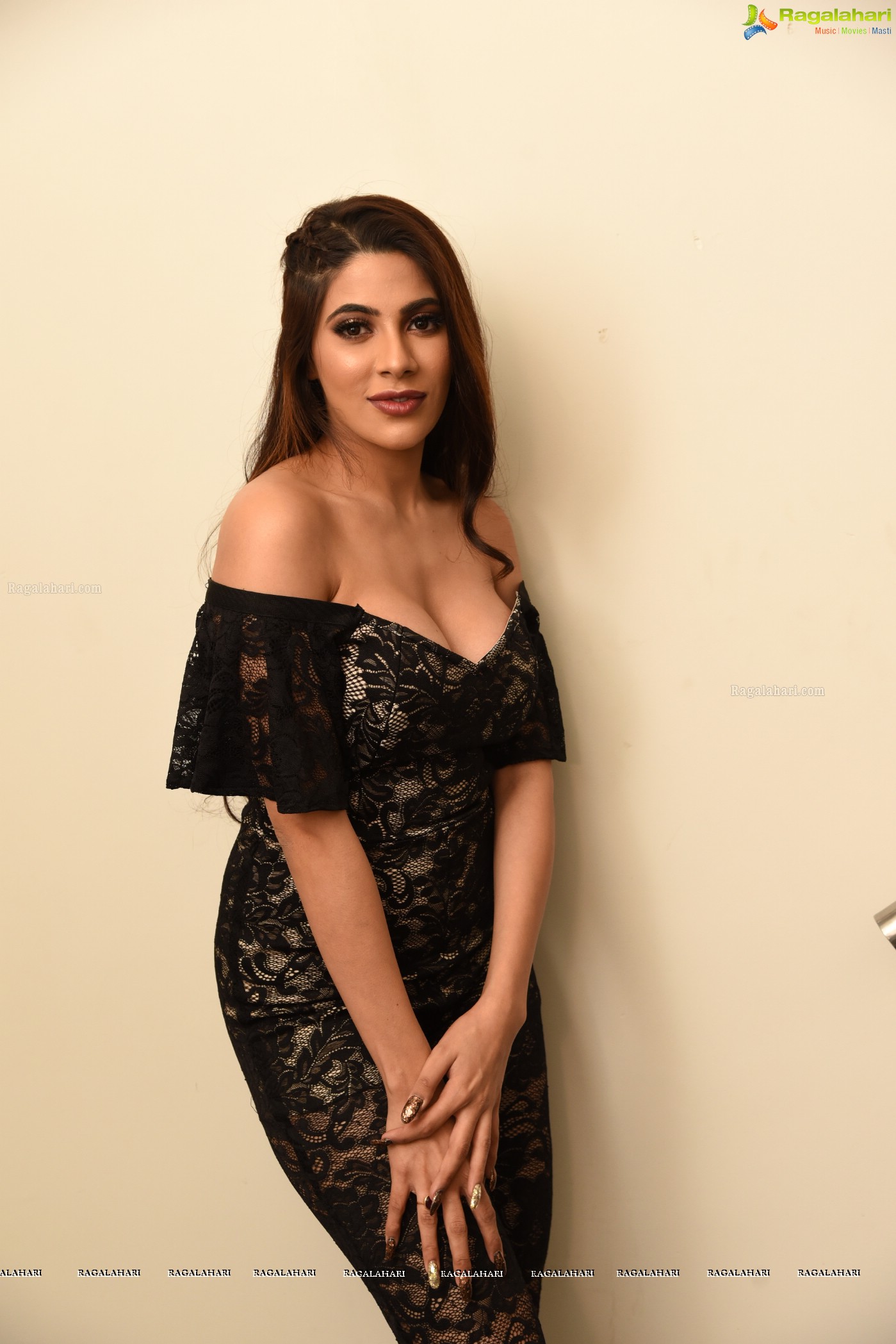 Nikki Tamboli (Posters) at Chikati Gadhilo Chithakottudu Pre Release Event