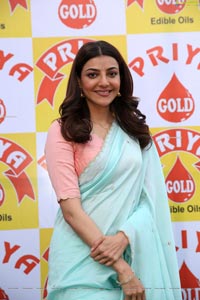 Kajal Agarwal at Priya Gold Oils Promotional Activity