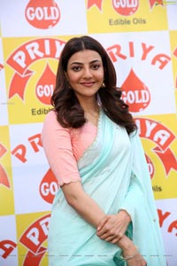 Kajal Agarwal at Priya Gold Oils Promotional Activity