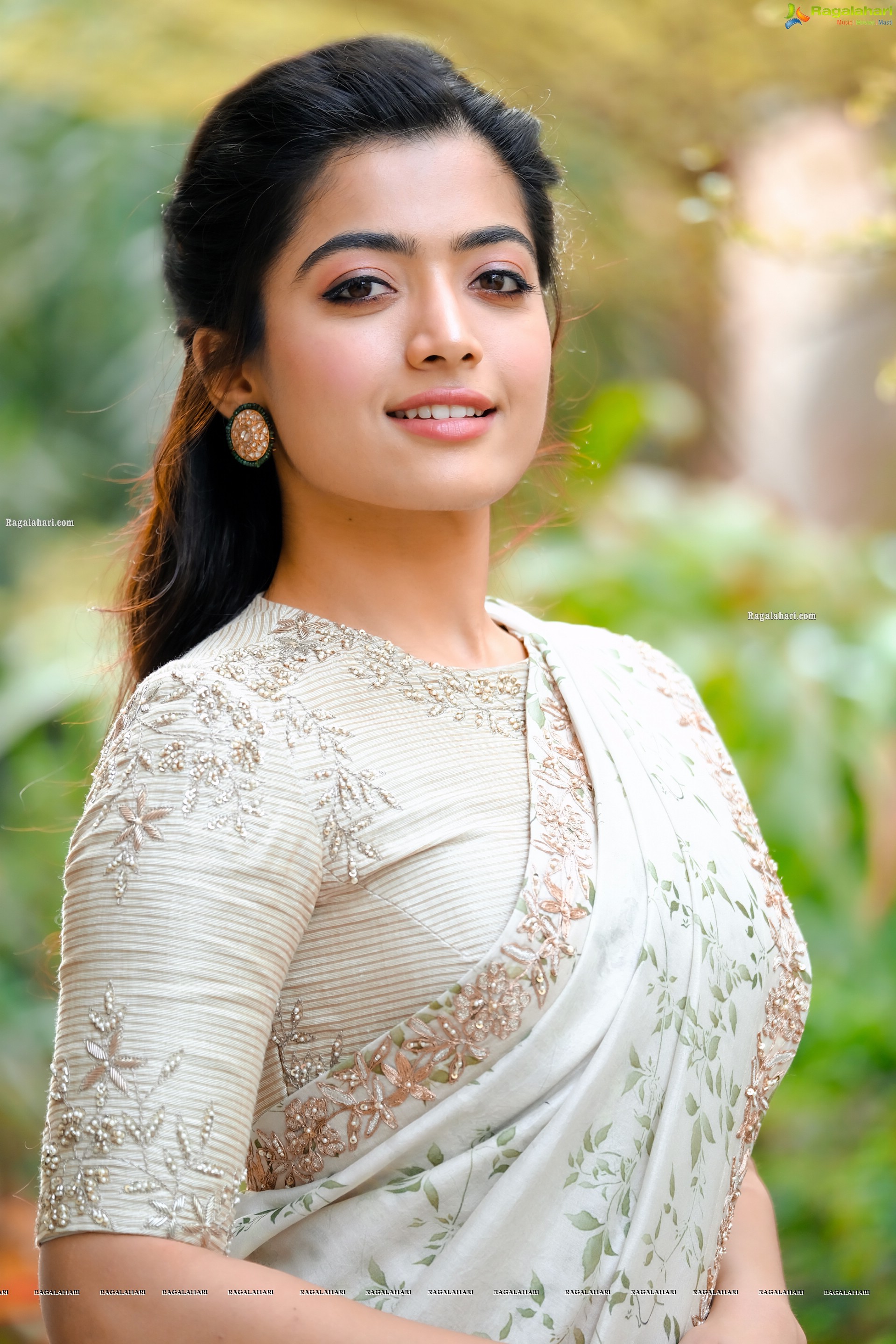 Rashmika Mandanna in Designer Saree Photo Shoot