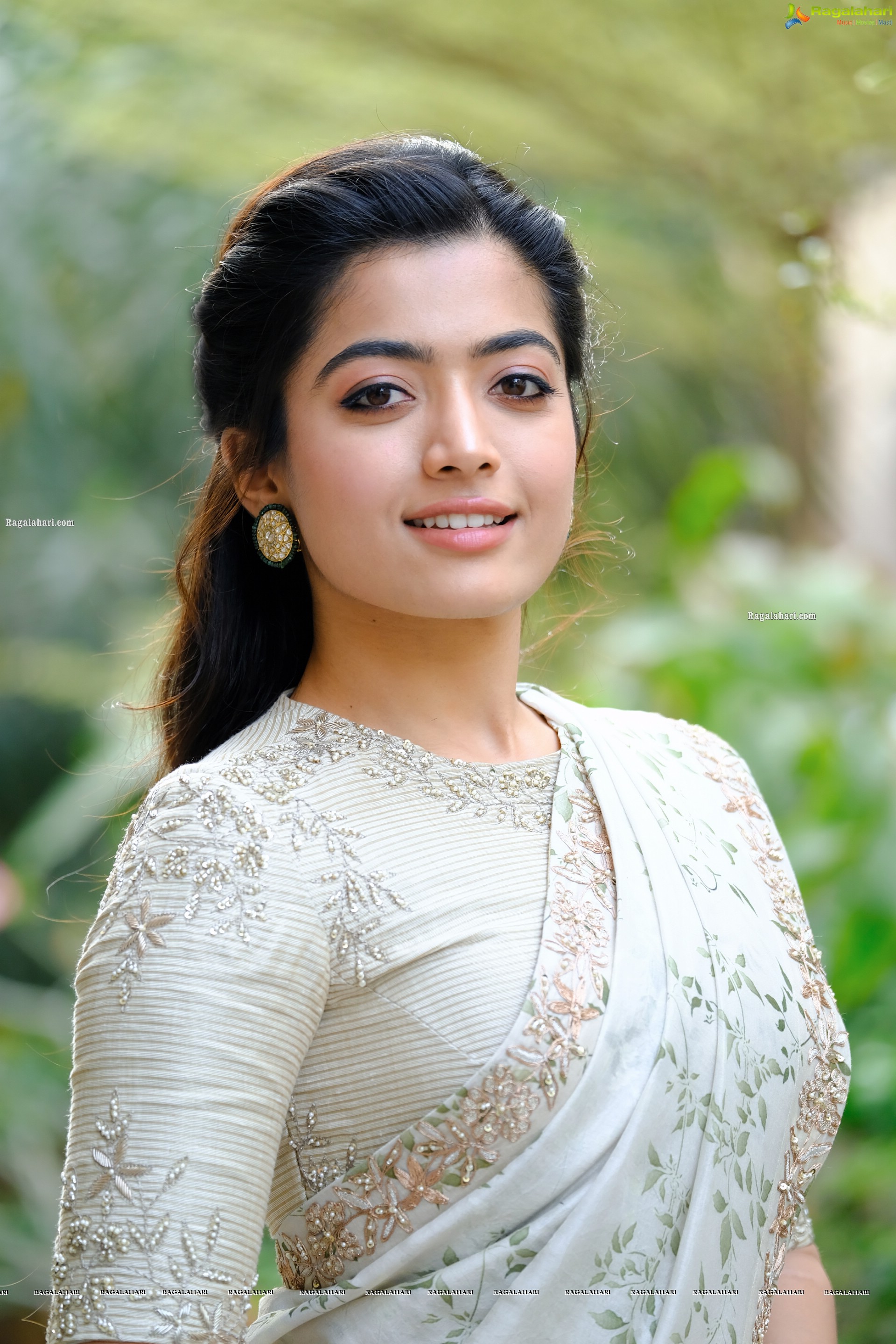 Rashmika Mandanna in Designer Saree Photo Shoot