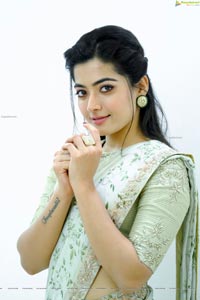 Rashmika Mandanna Designer Saree Photo Shoot