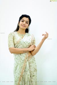 Rashmika Mandanna Designer Saree Photo Shoot