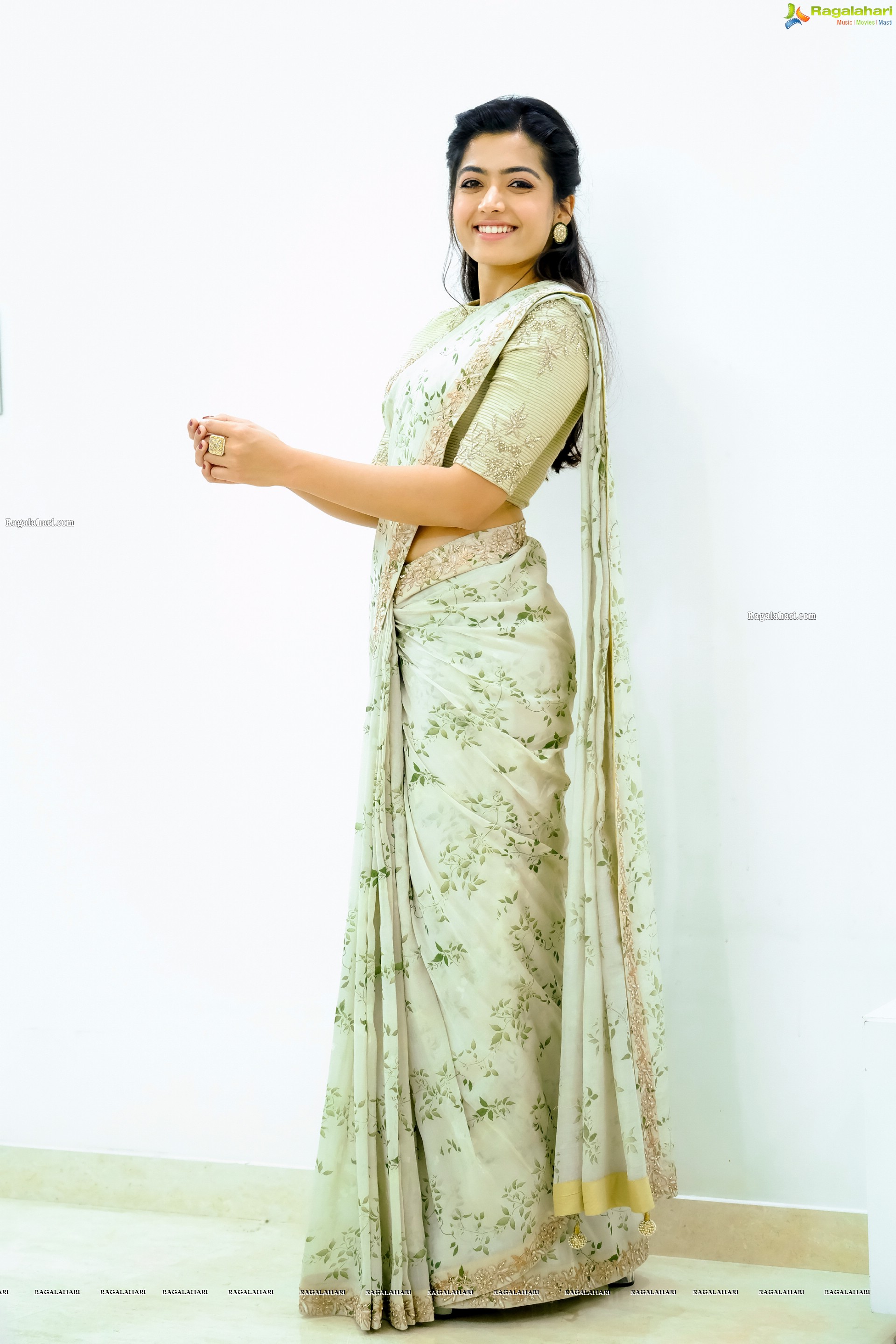 Rashmika Mandanna in Designer Saree Photo Shoot