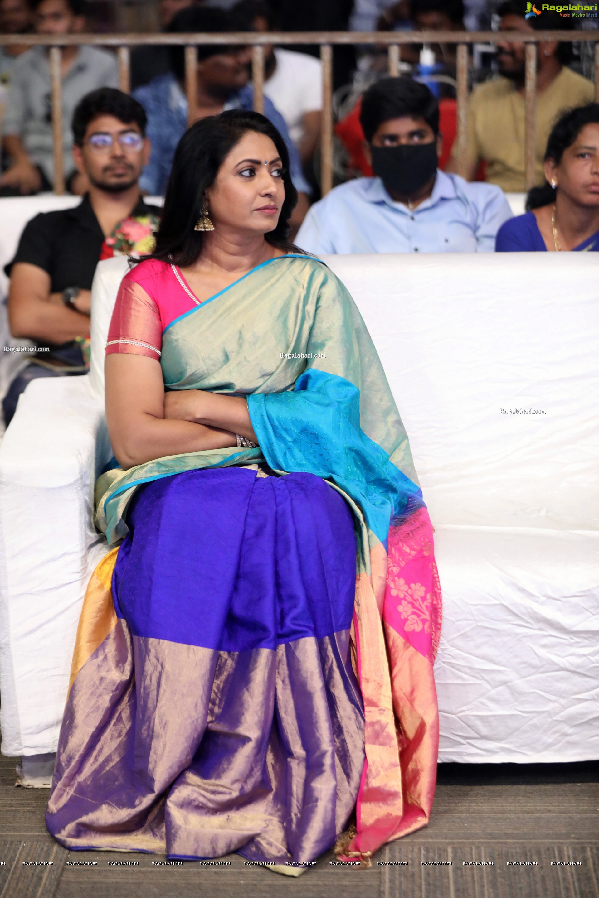 Aamani at Chaavu Kaburu Challaga Pre-Release Event, HD Photo Gallery