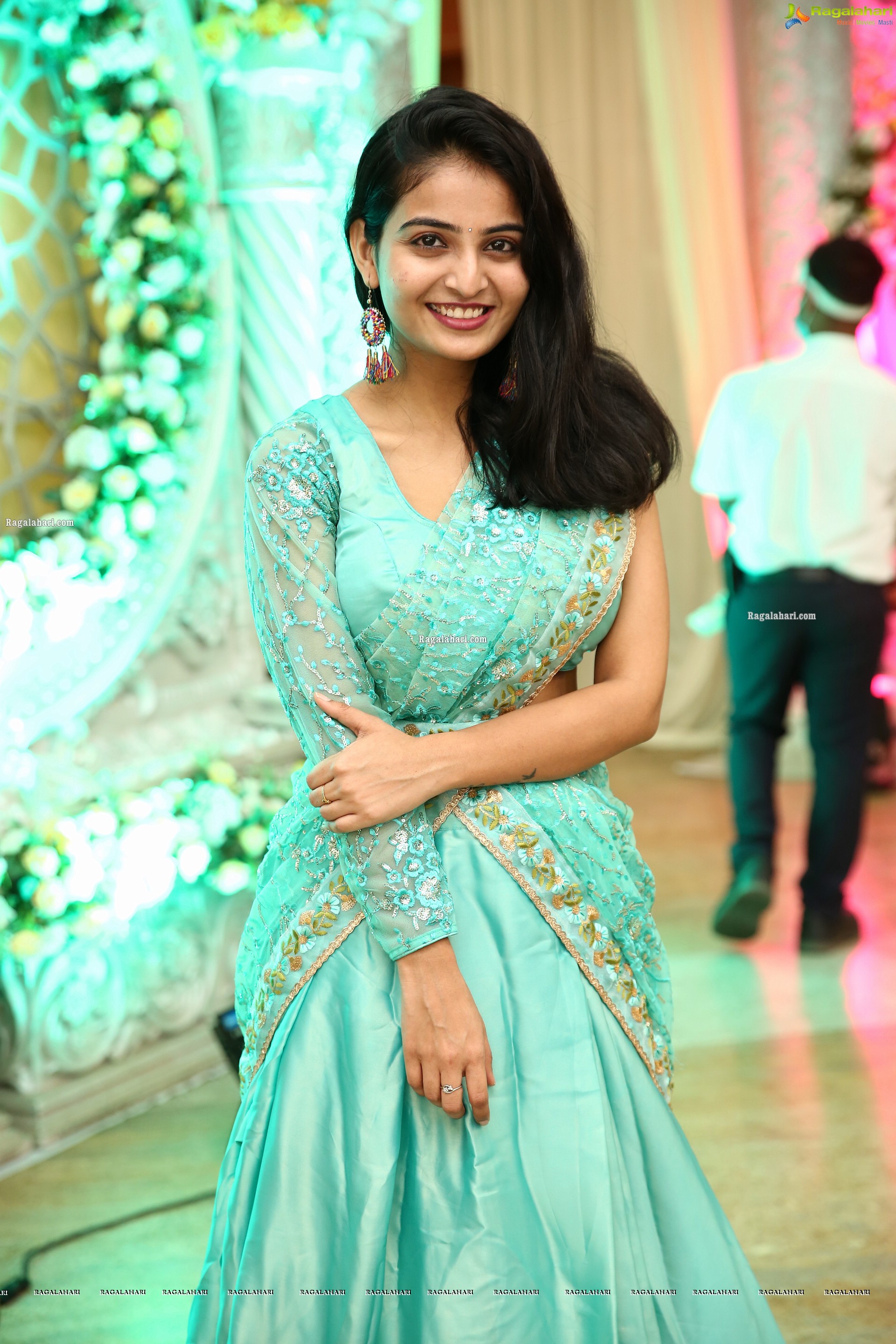 Ananya Nagalla in Cyan Blue Lehenga Choli, HD Photo Gallery