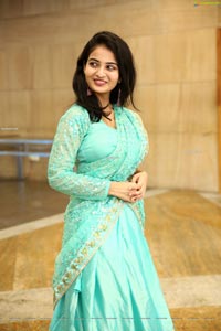 Ananya Nagalla in Cyan Blue Lehenga Choli