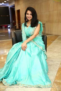 Ananya Nagalla in Cyan Blue Lehenga Choli