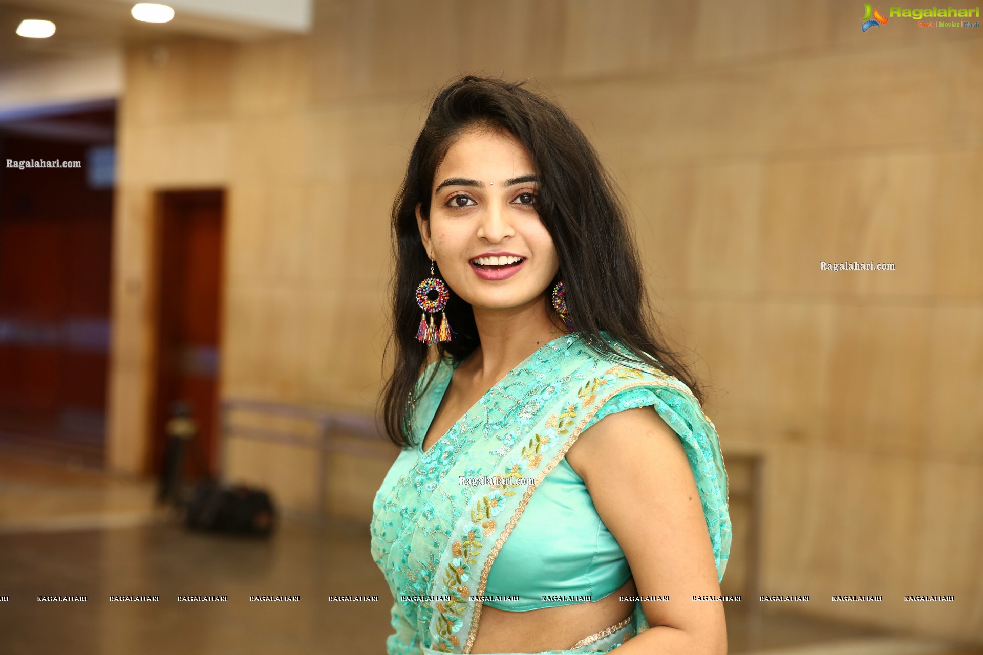 Ananya Nagalla in Cyan Blue Lehenga Choli, HD Photo Gallery