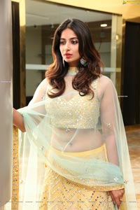 Archana Ravi in Pale Yellow Lehenga Choli