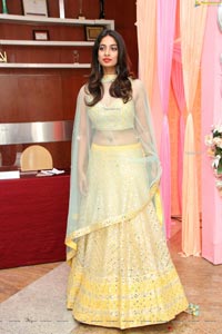 Archana Ravi in Pale Yellow Lehenga Choli