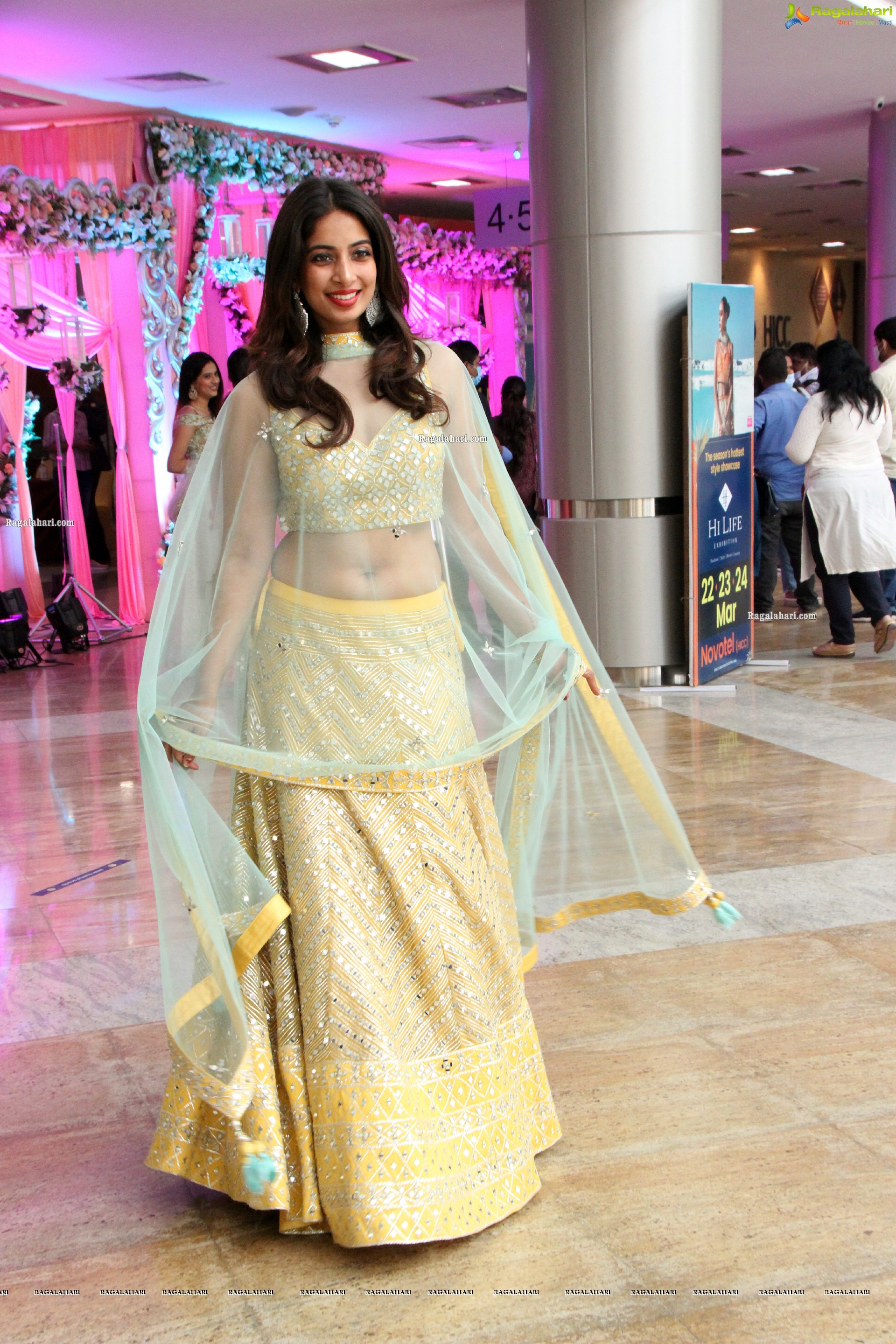 Archana Ravi in Pale Yellow Lehenga Choli, HD Photo Gallery