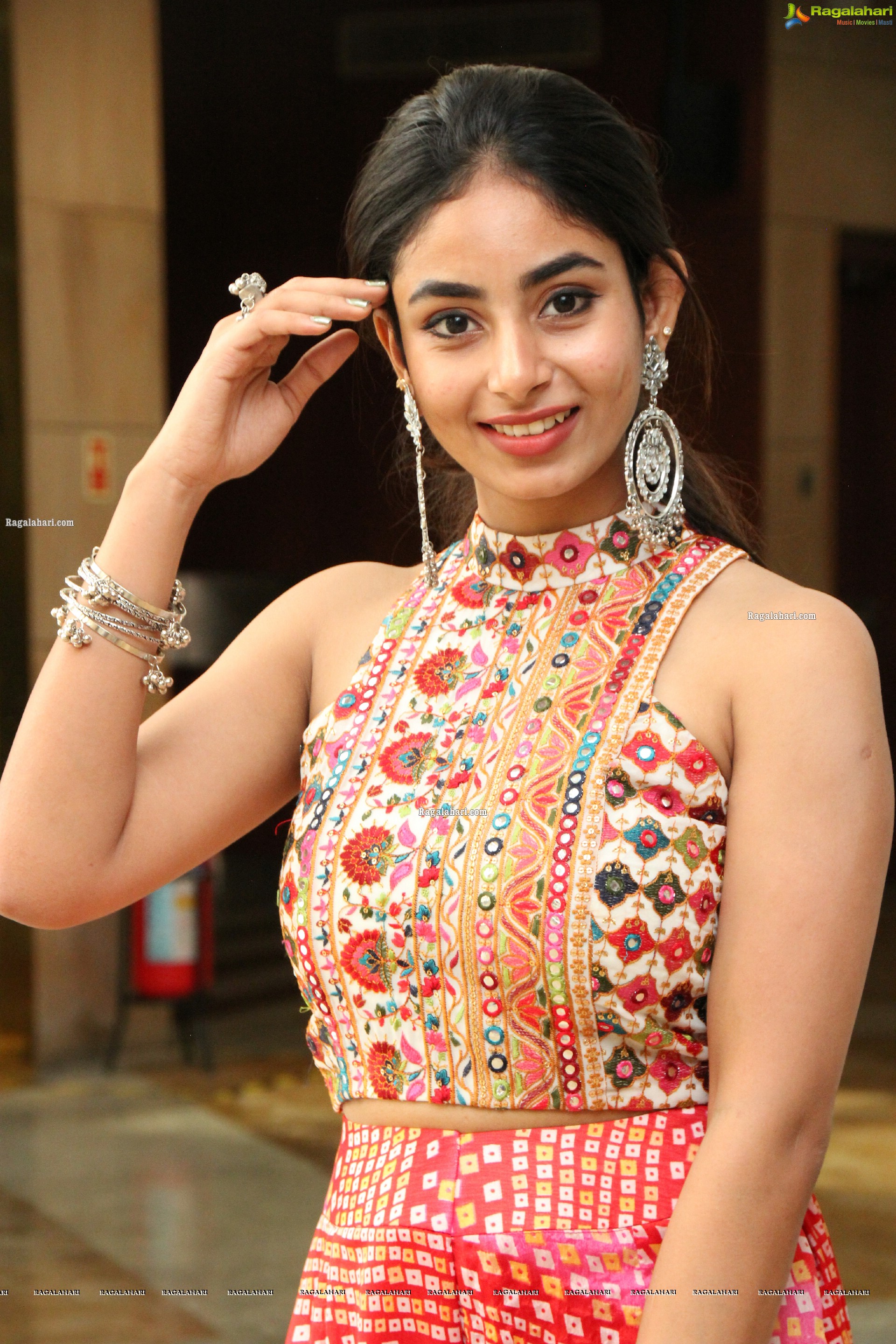 Honey Chowdary in Crop Top and Palazzo, HD Photo Gallery