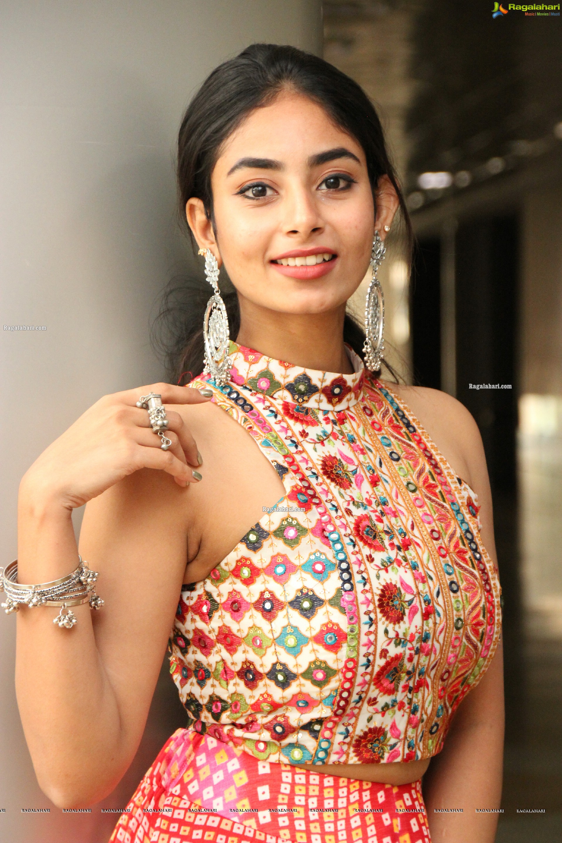 Honey Chowdary in Crop Top and Palazzo, HD Photo Gallery