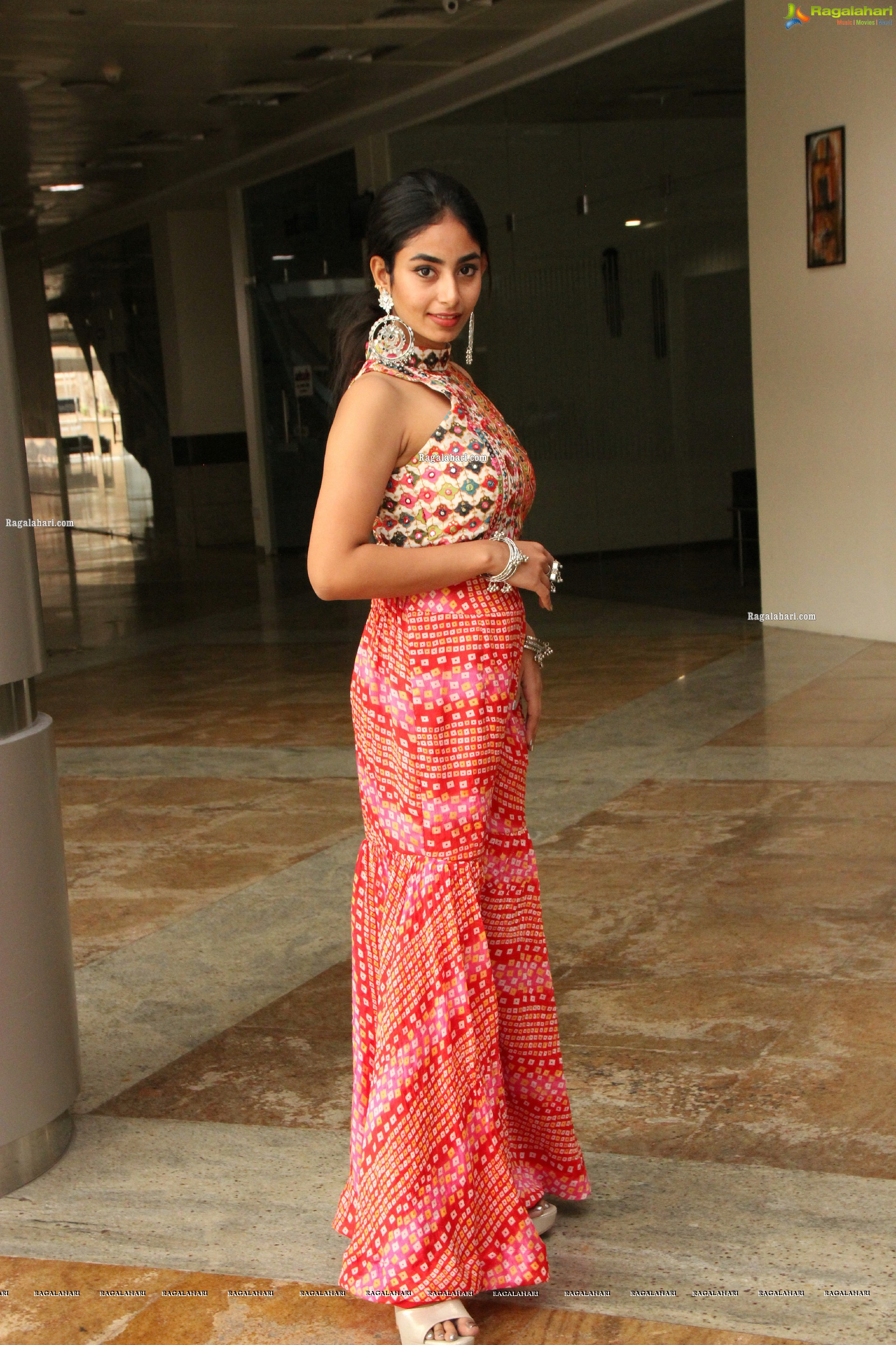 Honey Chowdary in Crop Top and Palazzo, HD Photo Gallery