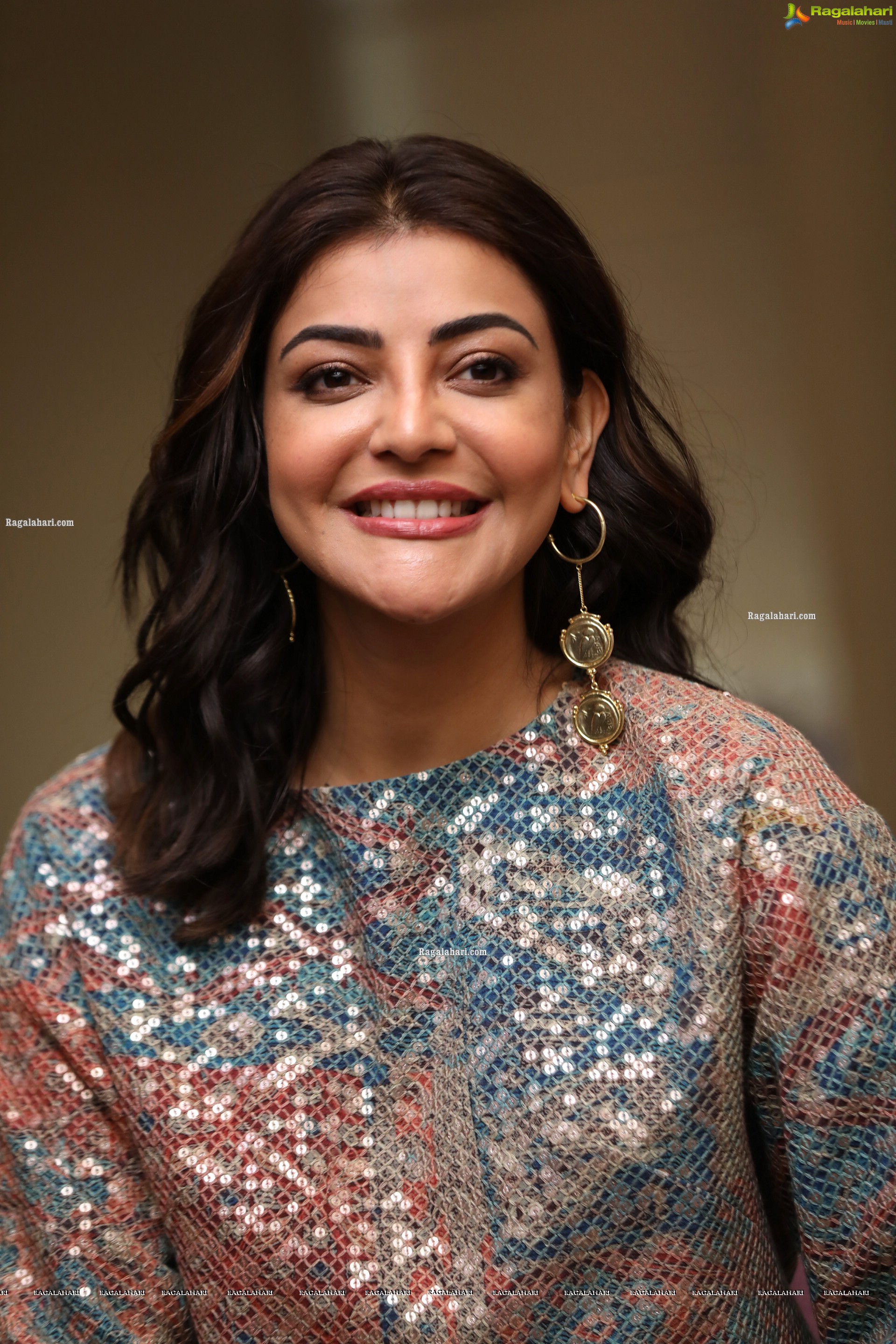 Kajal Aggarwal at Mosagallu Movie Interview, HD Photo Gallery