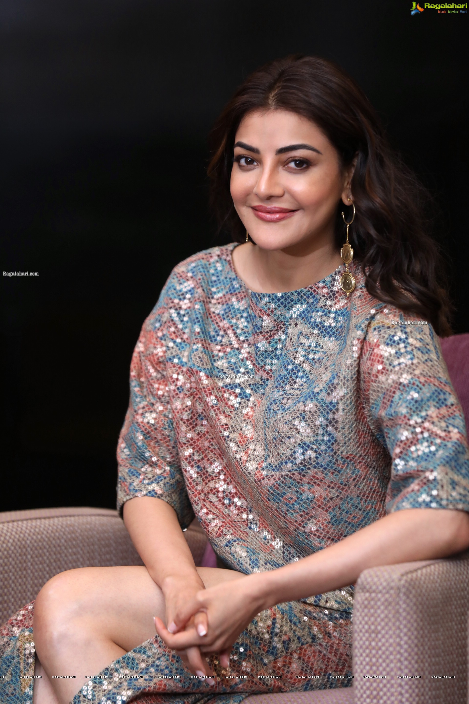 Kajal Aggarwal at Mosagallu Movie Interview, HD Photo Gallery