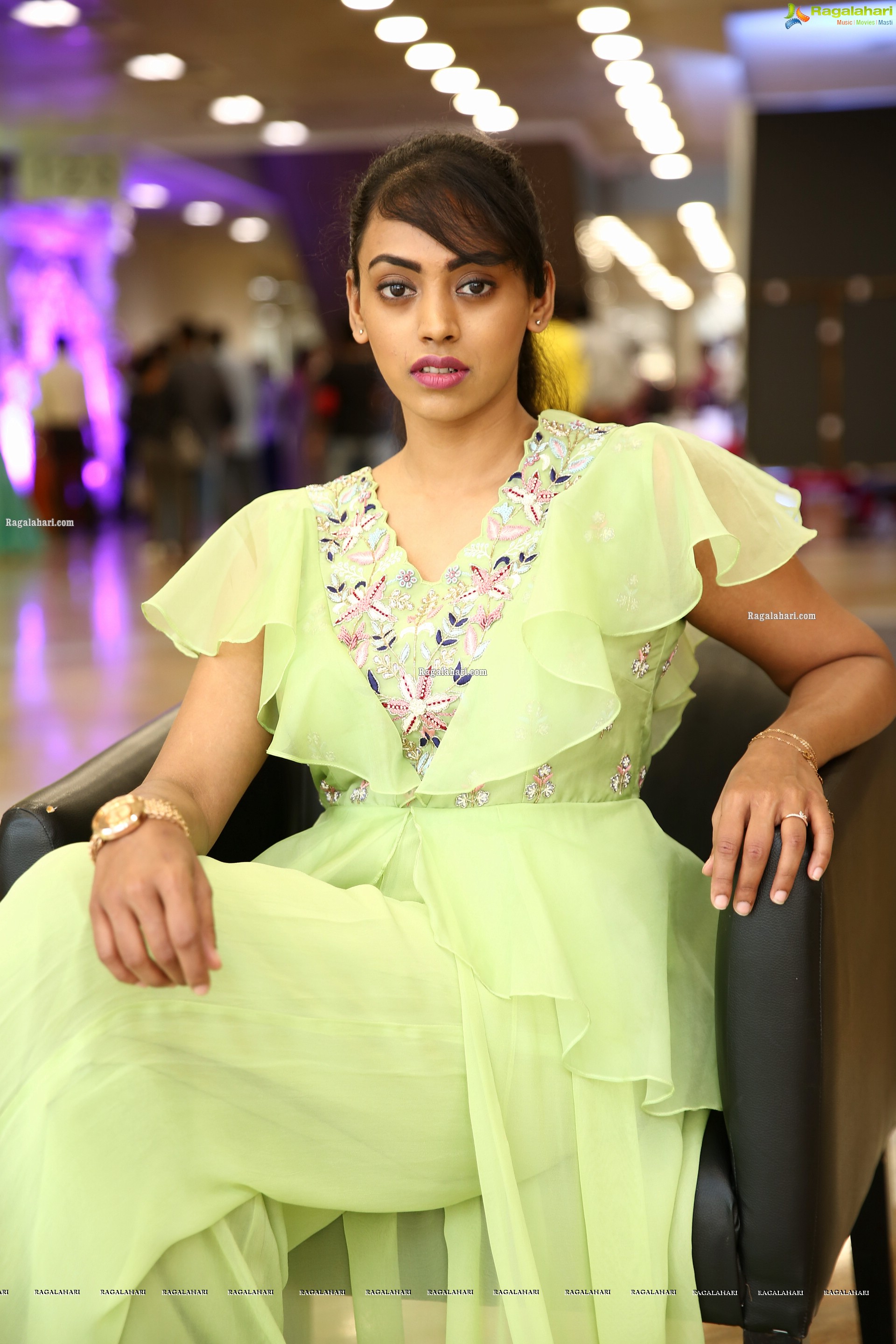 Kamakshi Bhaskarla In Pista Green Dress, HD Photo Gallery
