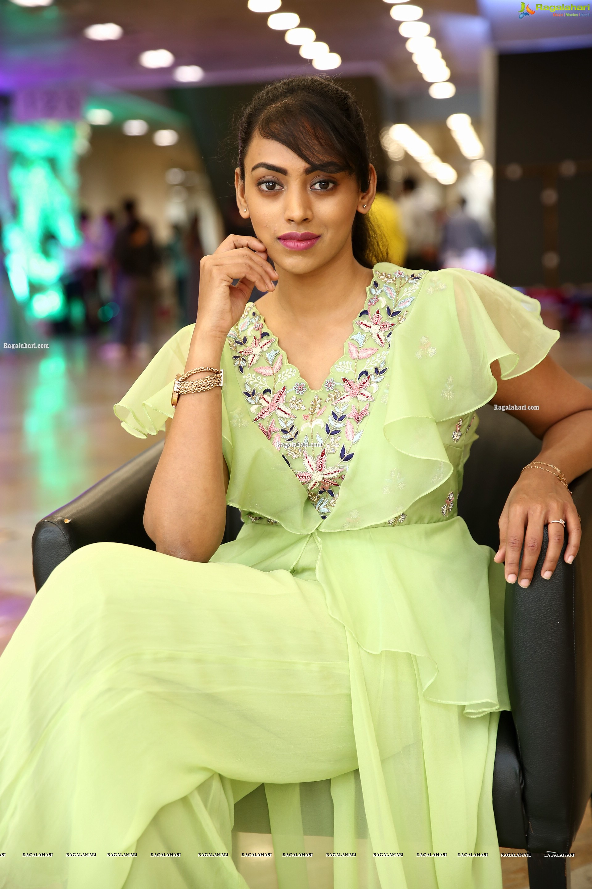 Kamakshi Bhaskarla In Pista Green Dress, HD Photo Gallery