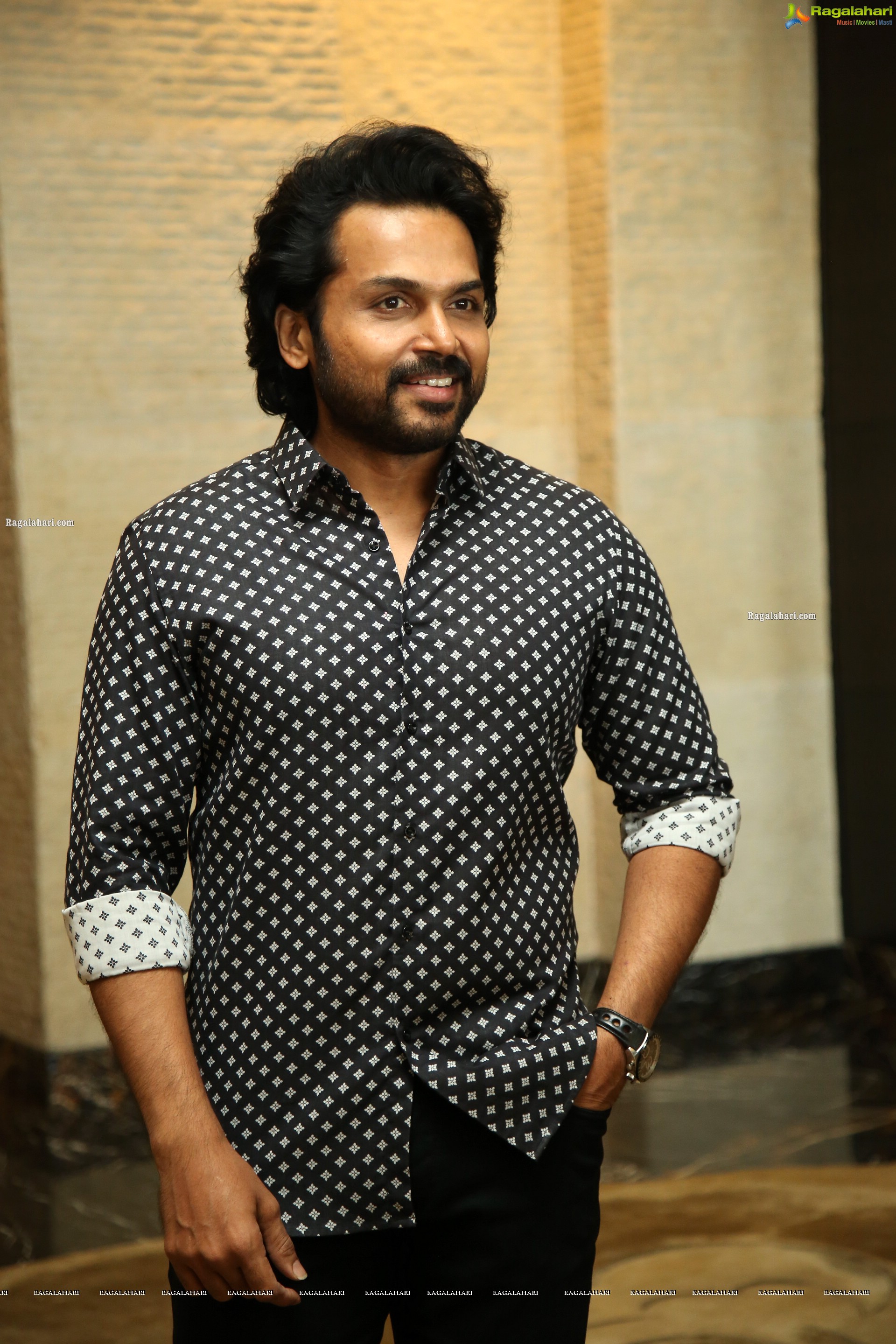 Karthi at Sulthan Movie Interview, HD Photo Gallery