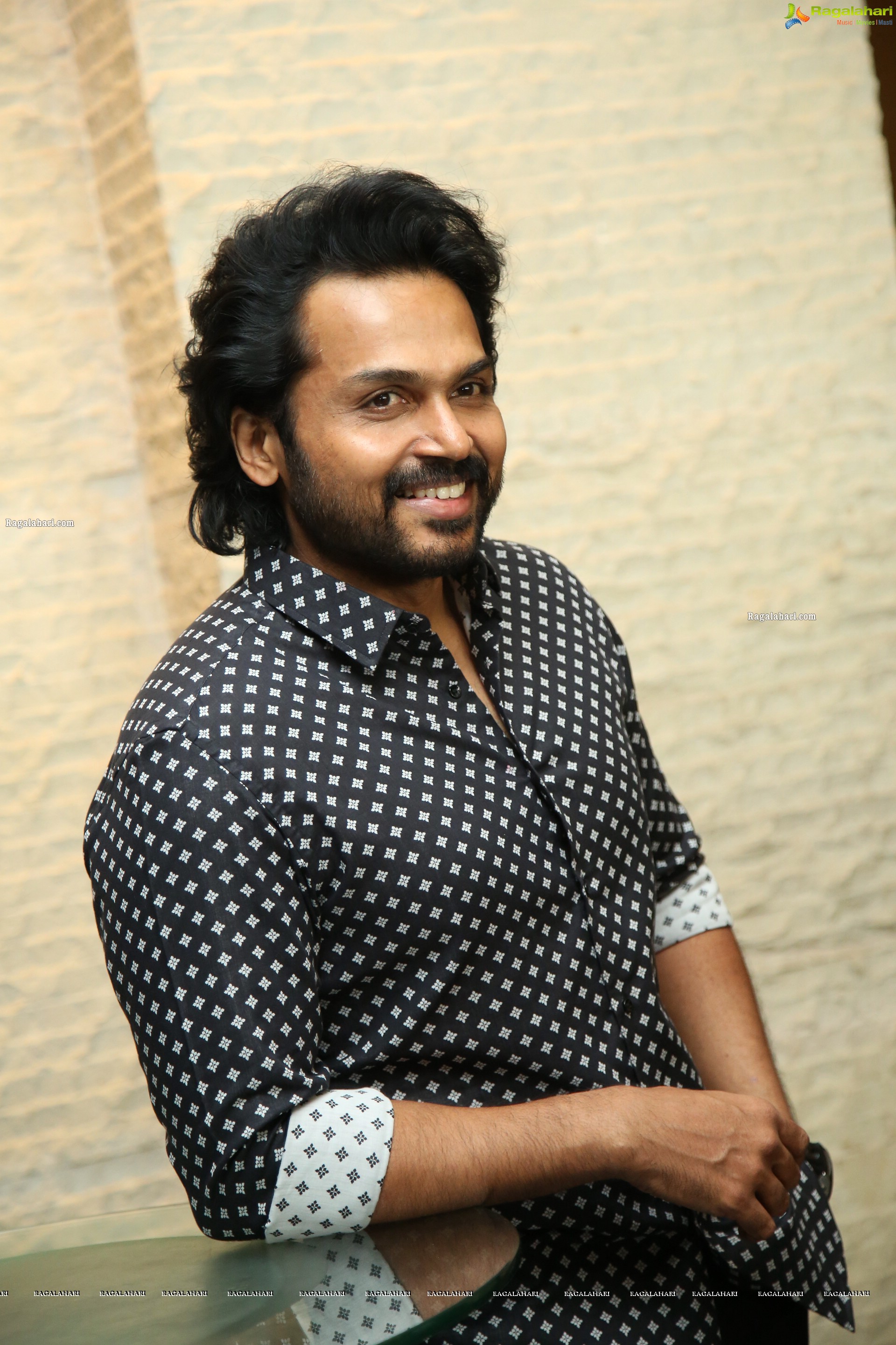 Karthi at Sulthan Movie Interview, HD Photo Gallery