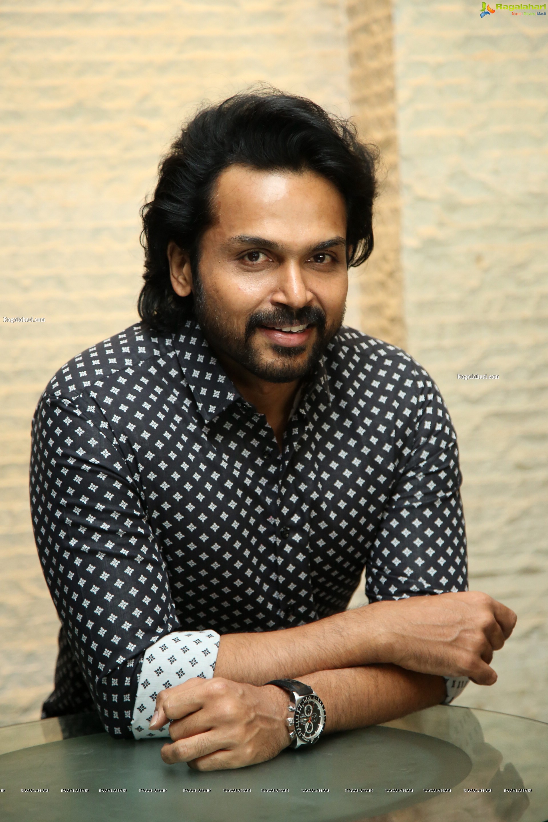 Karthi at Sulthan Movie Interview, HD Photo Gallery