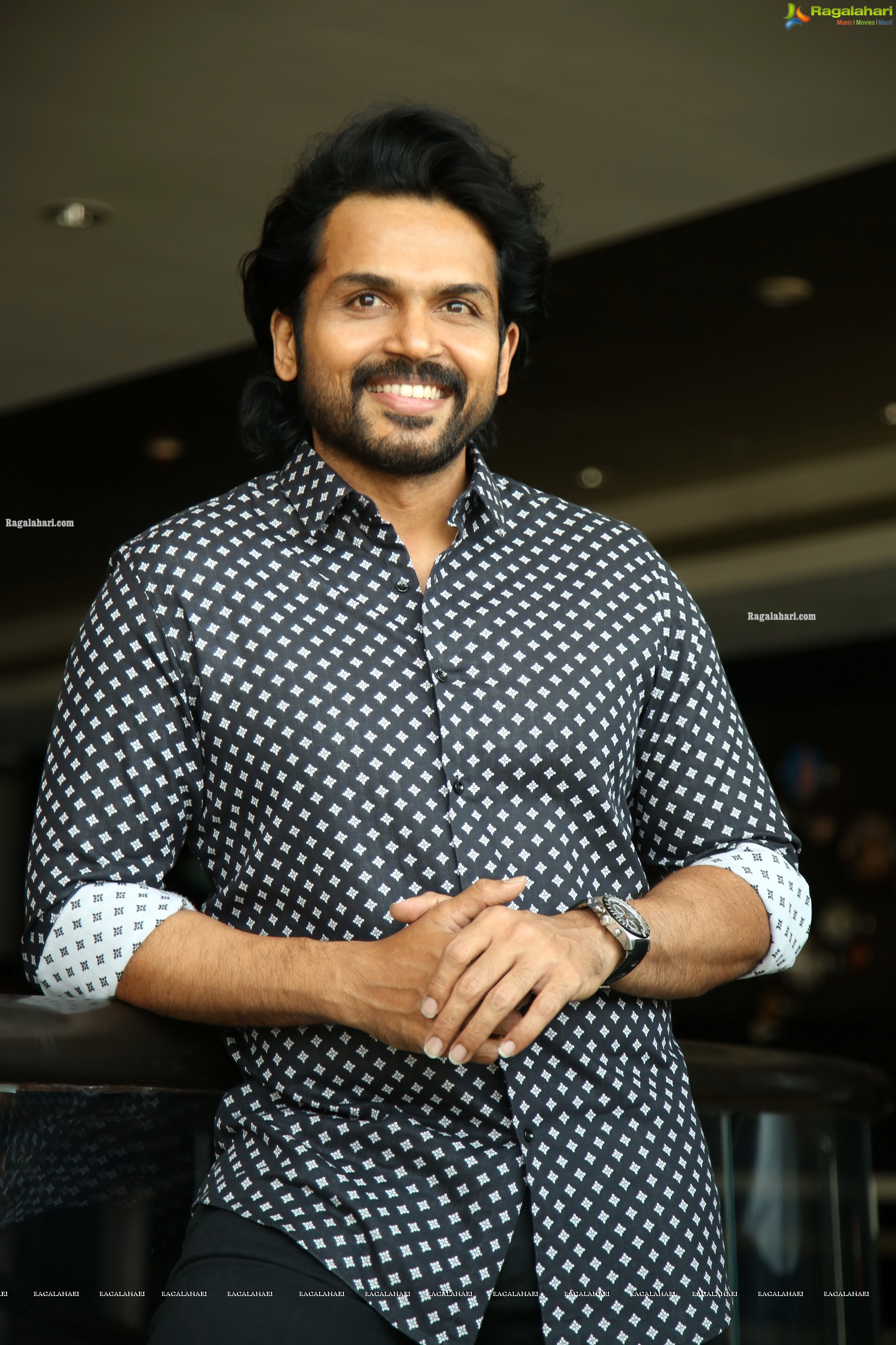 Karthi at Sulthan Movie Interview, HD Photo Gallery