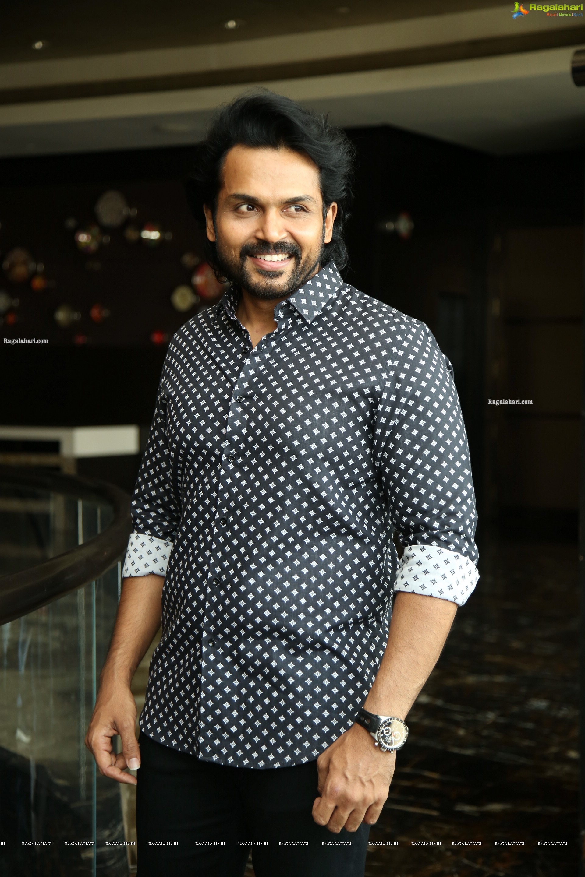 Karthi at Sulthan Movie Interview, HD Photo Gallery