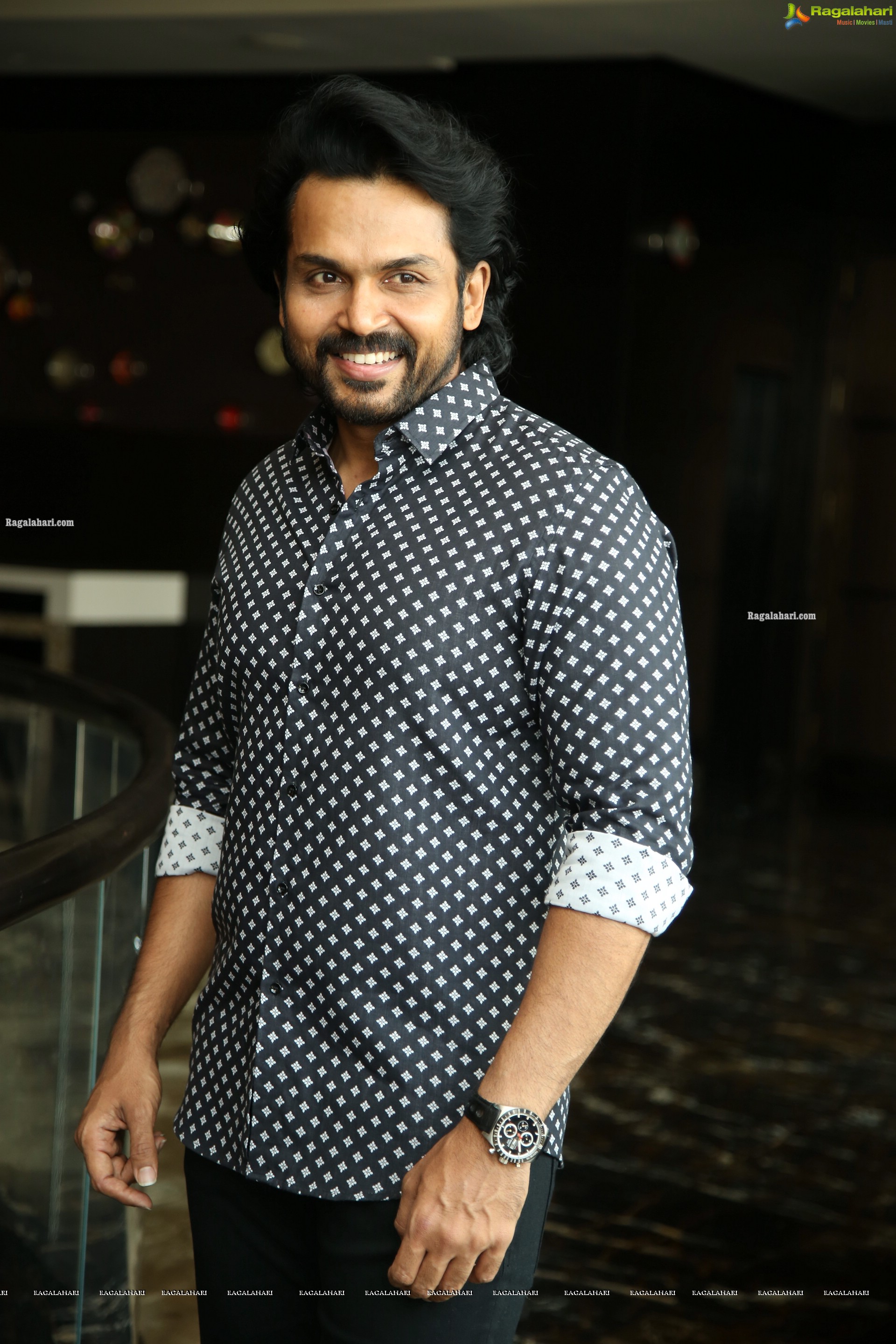 Karthi at Sulthan Movie Interview, HD Photo Gallery