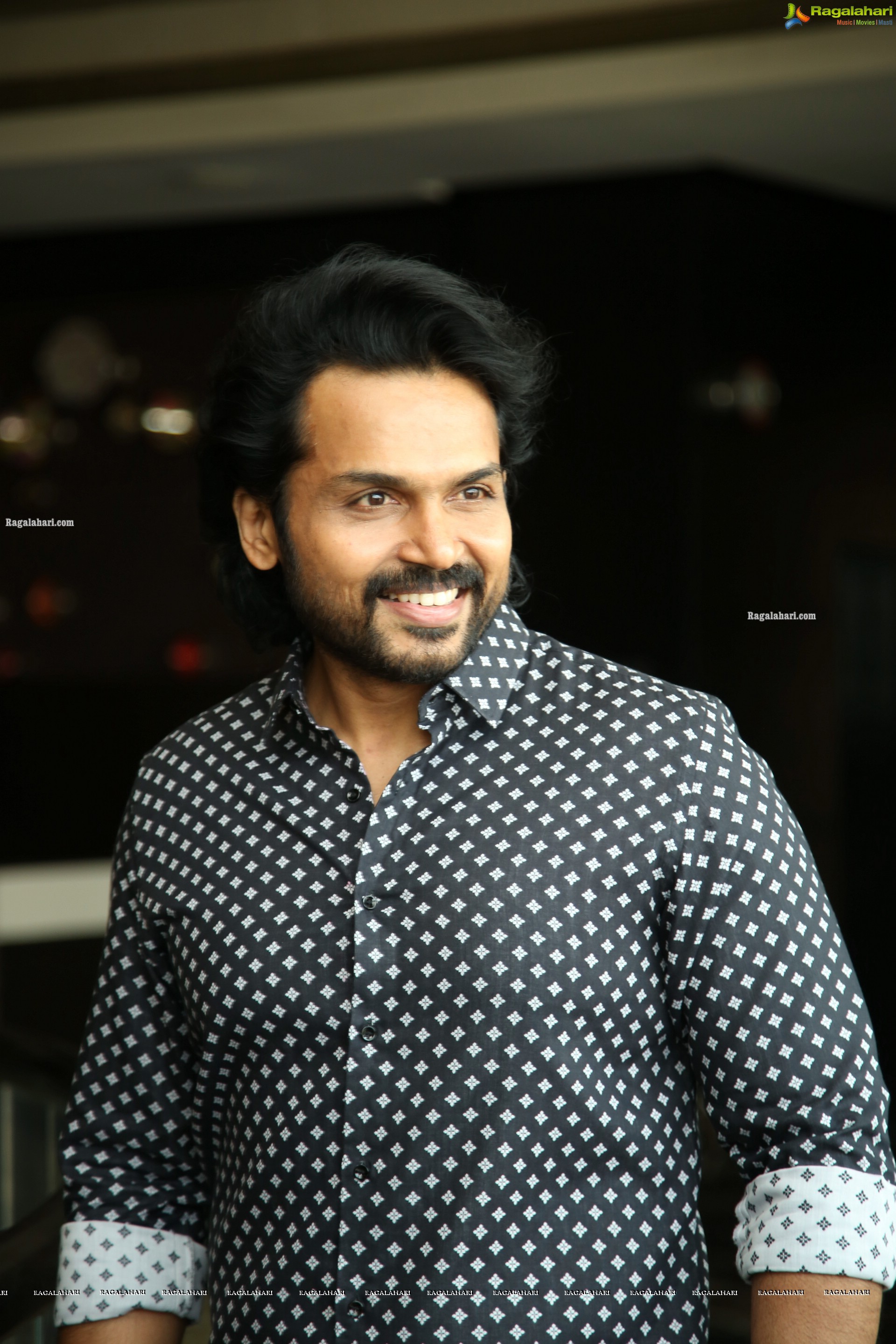 Karthi at Sulthan Movie Interview, HD Photo Gallery