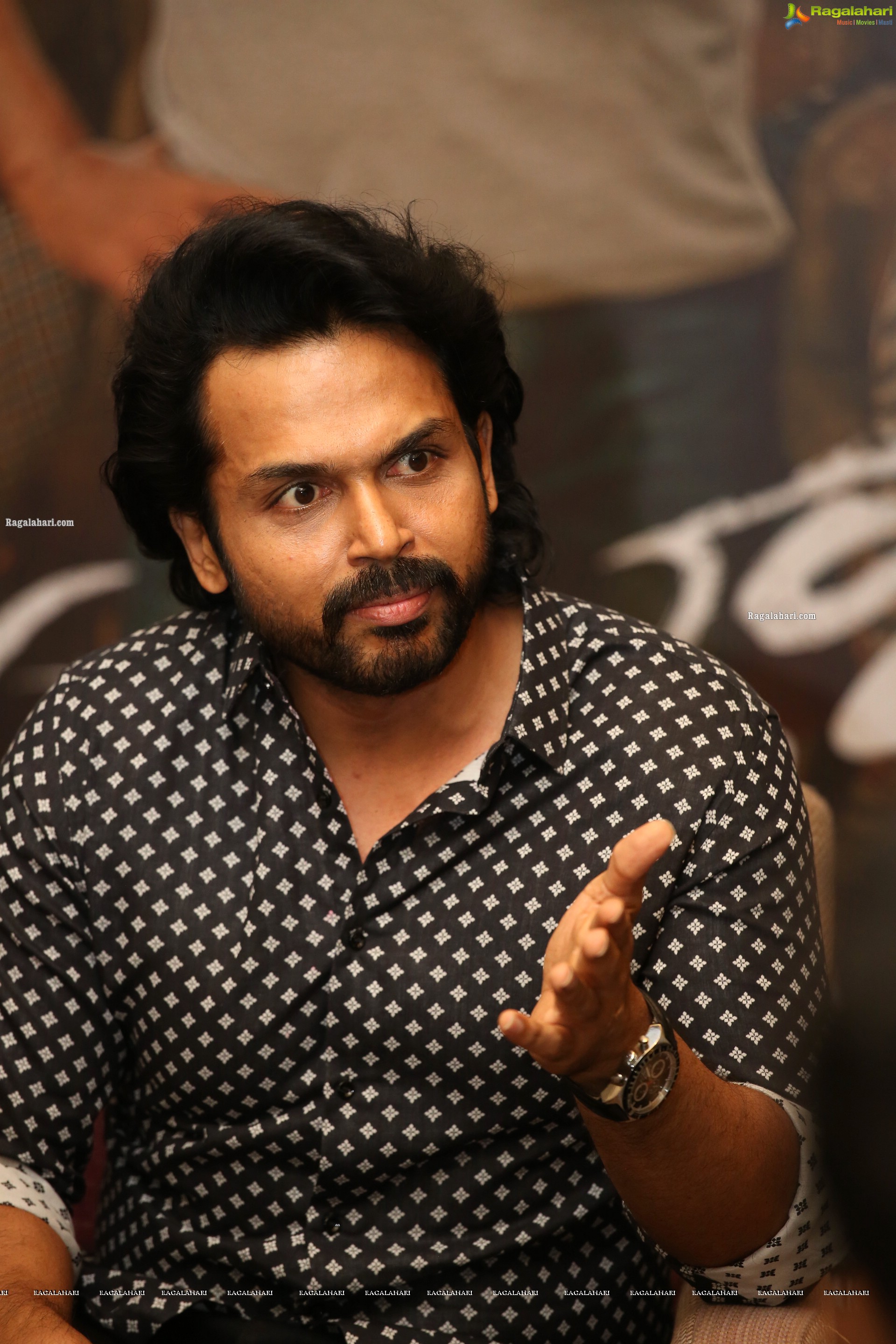 Karthi at Sulthan Movie Interview, HD Photo Gallery