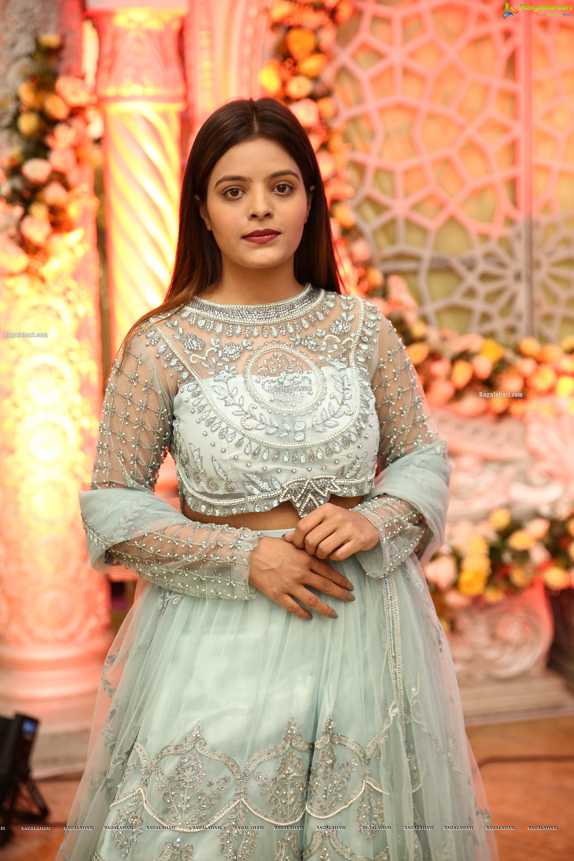 Kusumm in Light Pastel Green Lehenga Choli, HD Photo Gallery