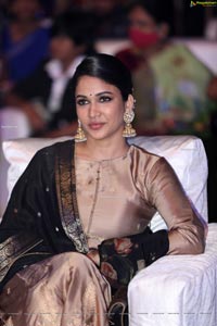 Lavanya Tripathi at Chaavu Kaburu Challaga Movie Event