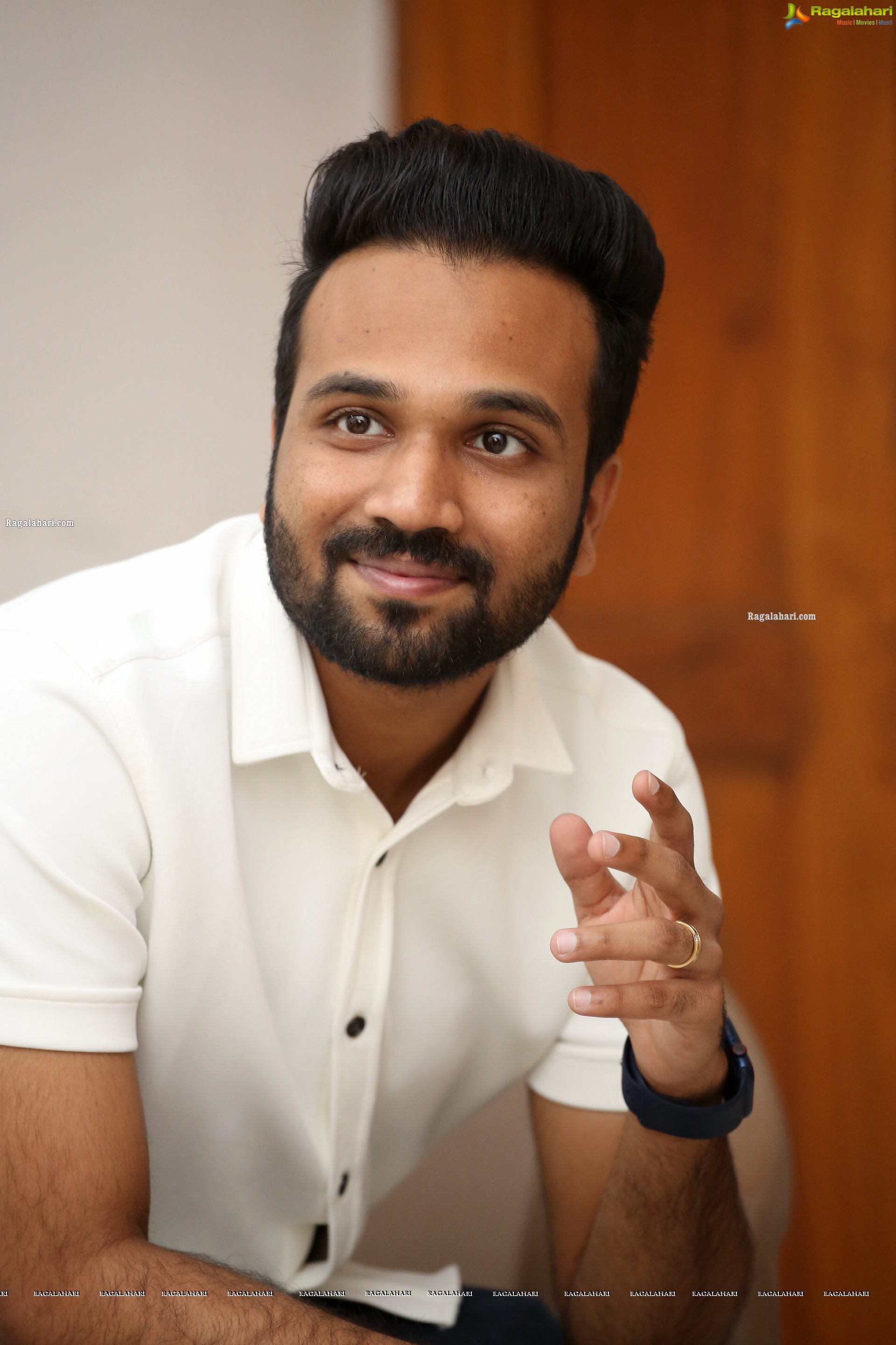 Producer Moneesh Pattipaadu at Katha Kanchiki Manam Intiki Movie Interview, Photo Gallery