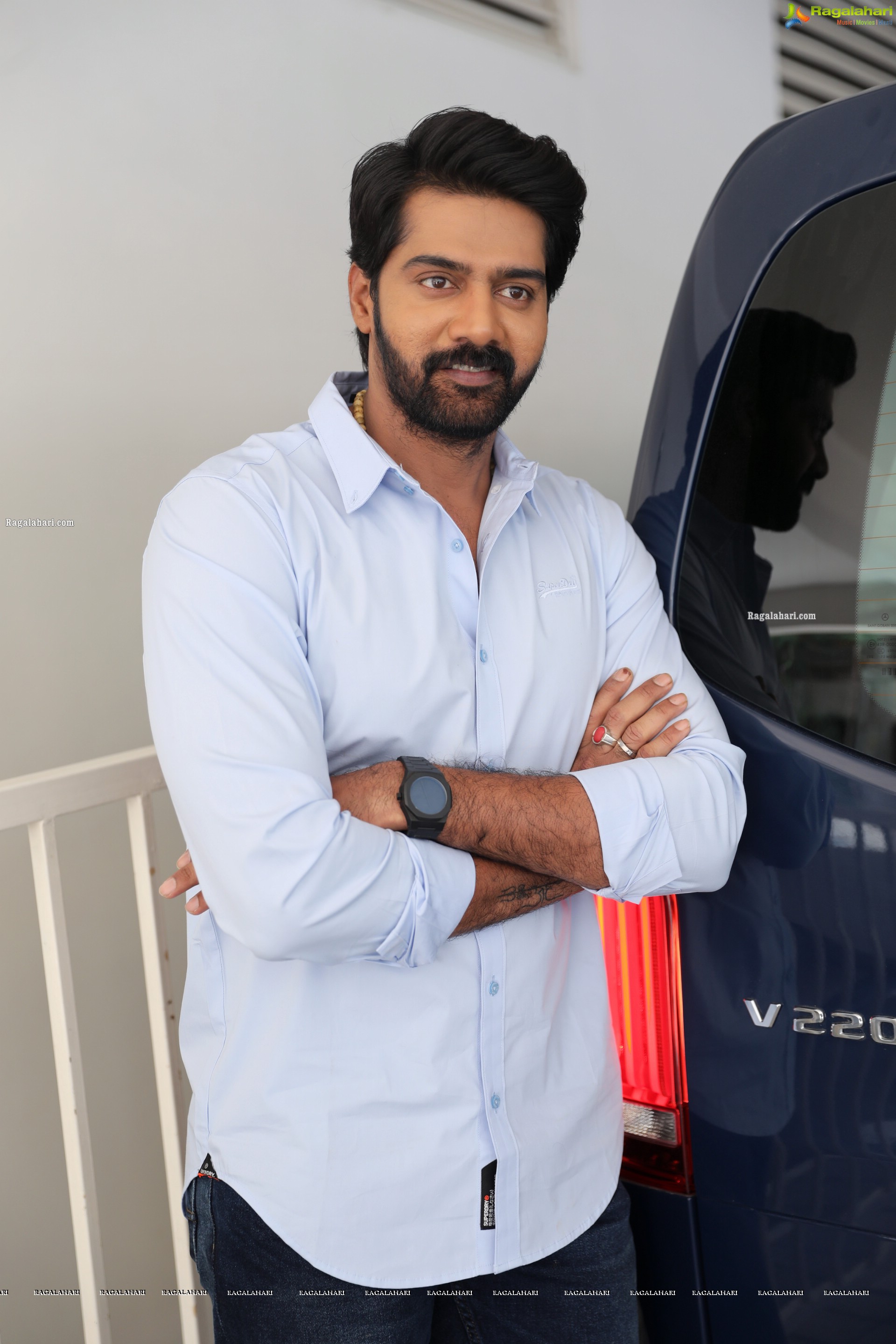 Naveen Chandra at Mosagallu Movie Interview, HD Photo Gallery