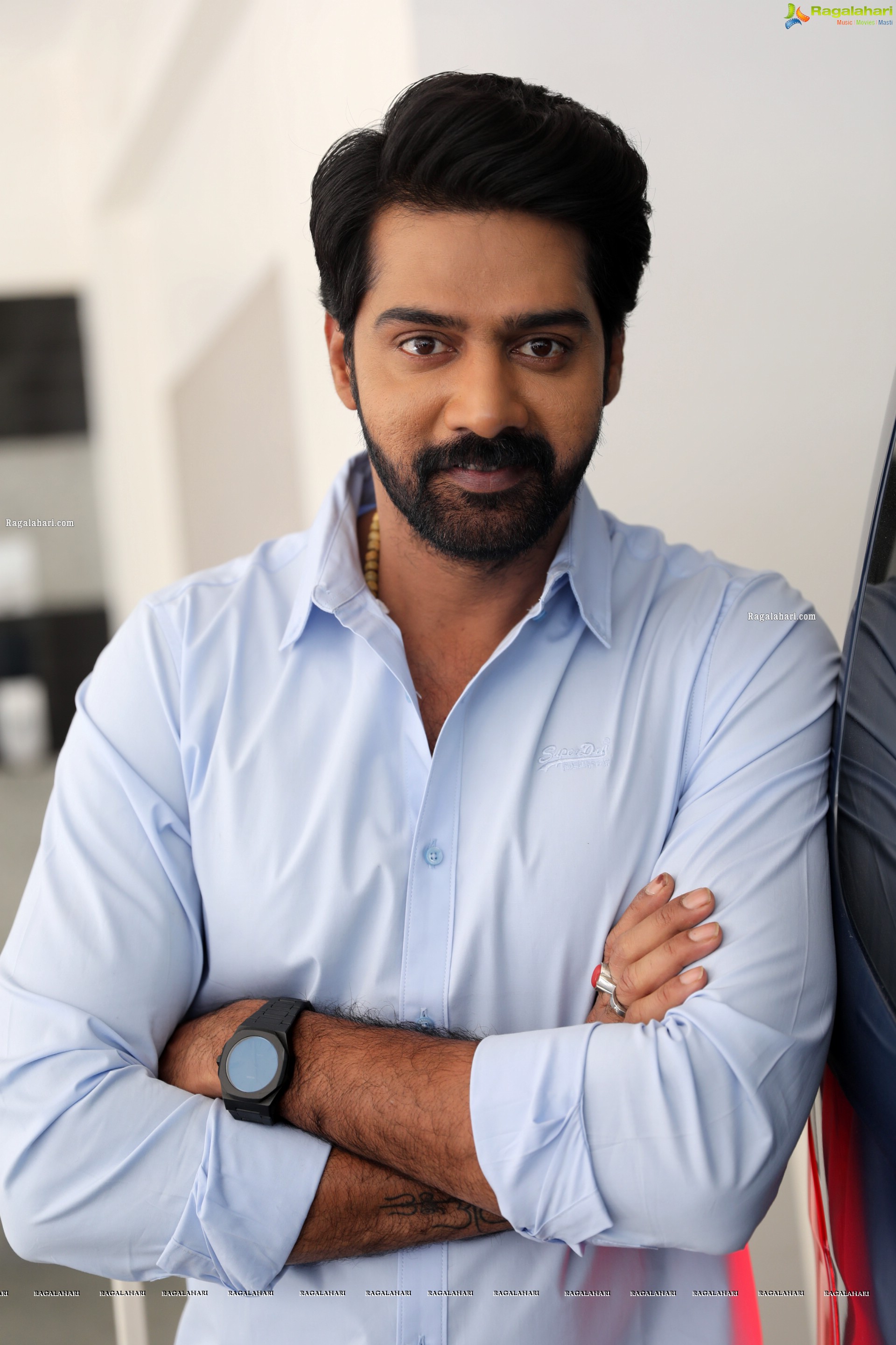 Naveen Chandra at Mosagallu Movie Interview, HD Photo Gallery